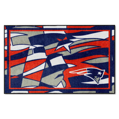 New England Patriots 4ft. x 6ft. Plush Area Rug XFIT Design