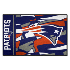 New England Patriots Starter Mat XFIT Design - 19in x 30in Accent Rug - New England Patriots