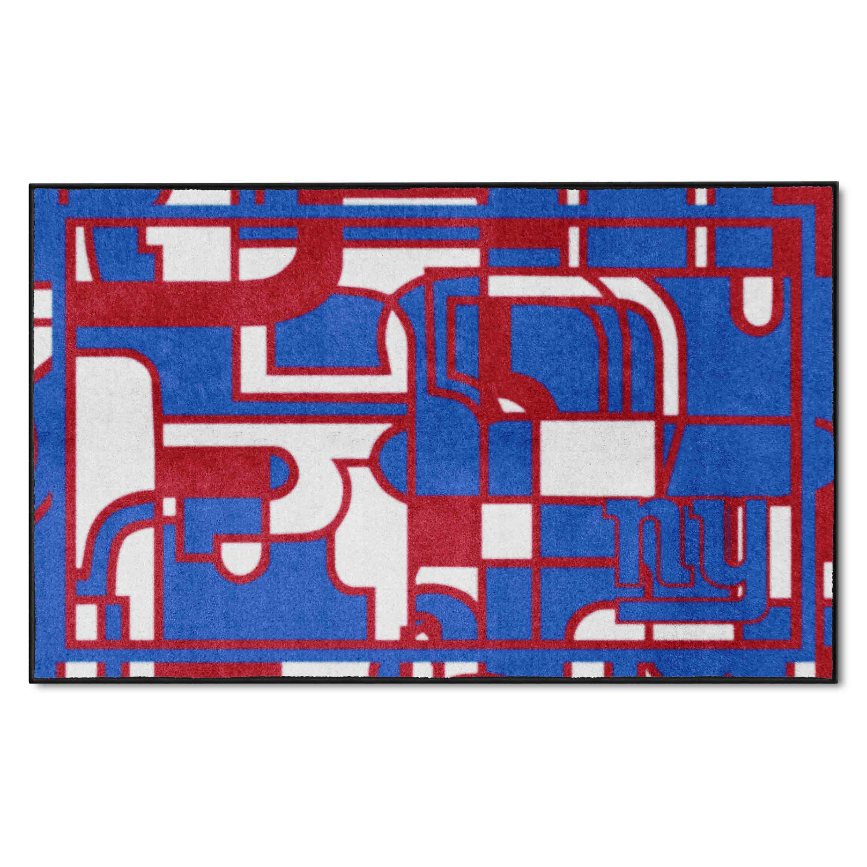 New York Giants 4ft. x 6ft. Plush Area Rug XFIT Design