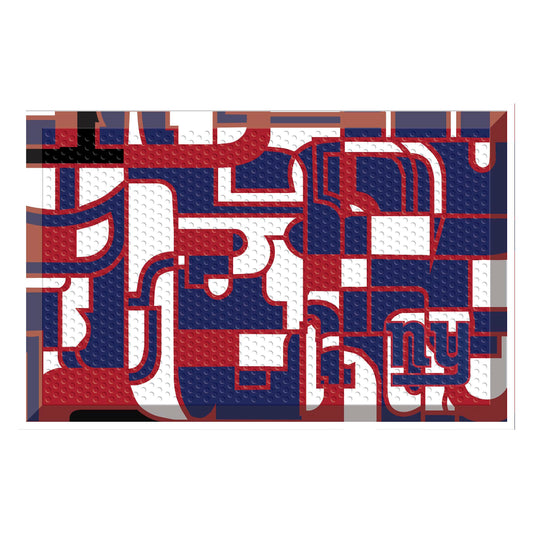 New York Giants Rubber Scraper Door Mat XFIT Design - New York Giants