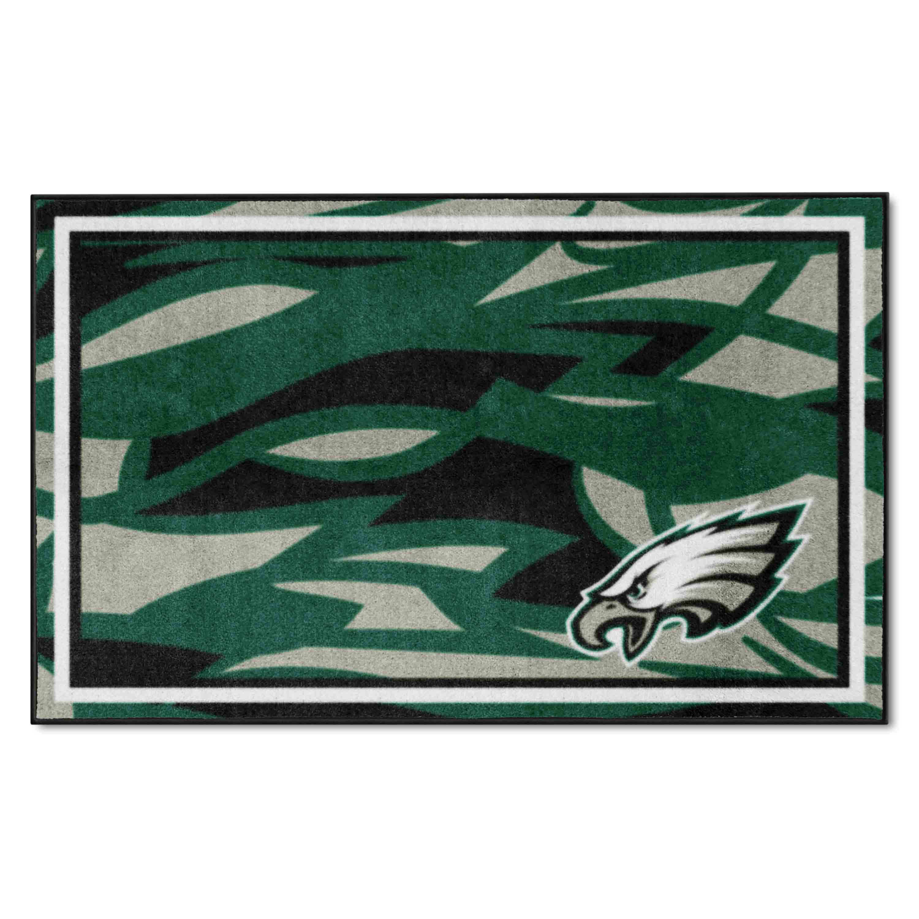 Philadelphia Eagles 4ft. x 6ft. Plush Area Rug XFIT Design