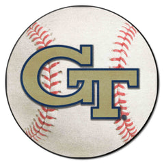 Georgia Tech Yellow Jackets Baseball Rug - 27in. Diameter, GT