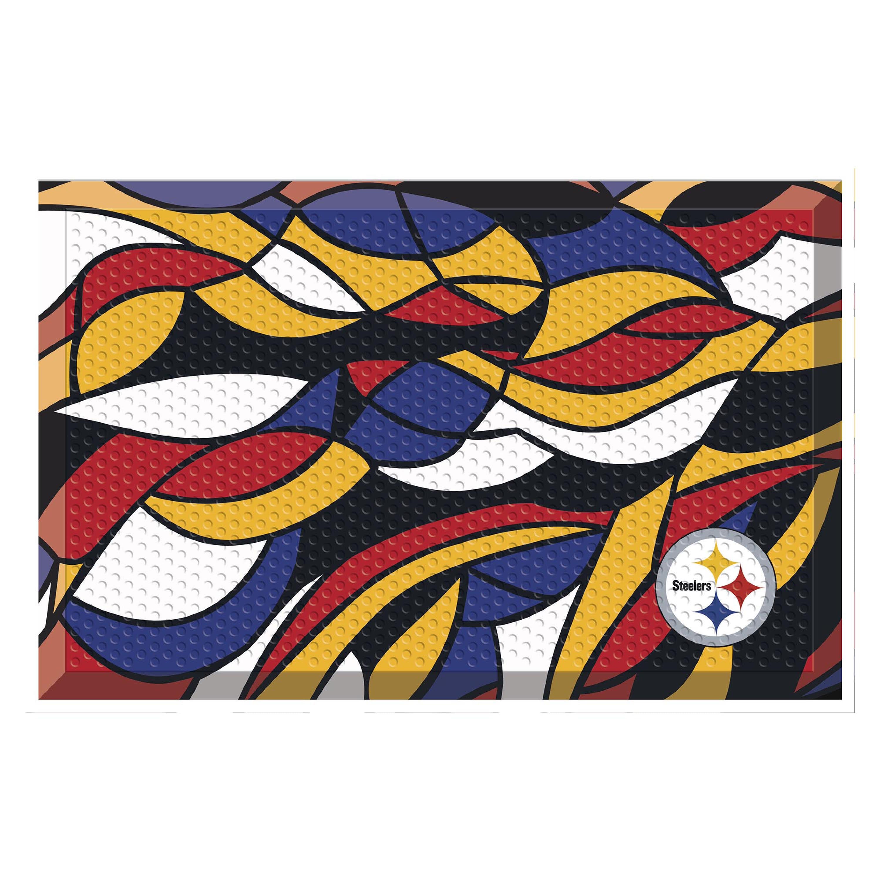 Pittsburgh Steelers Rubber Scraper Door Mat XFIT Design