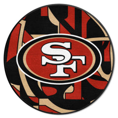 San Francisco 49ers Roundel Rug - 27in. Diameter XFIT Design