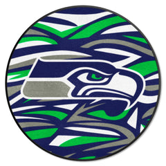 Seattle Seahawks Roundel Rug - 27in. Diameter XFIT Design