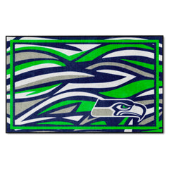 Seattle Seahawks 4ft. x 6ft. Plush Area Rug XFIT Design