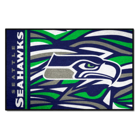 Seattle Seahawks Starter Mat XFIT Design - 19in x 30in Accent Rug