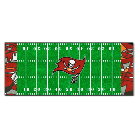 Tampa Bay Buccaneers Football Field Runner Mat - 30in. x 72in. XFIT Design