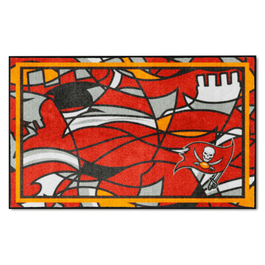 Tampa Bay Buccaneers 4ft. x 6ft. Plush Area Rug XFIT Design