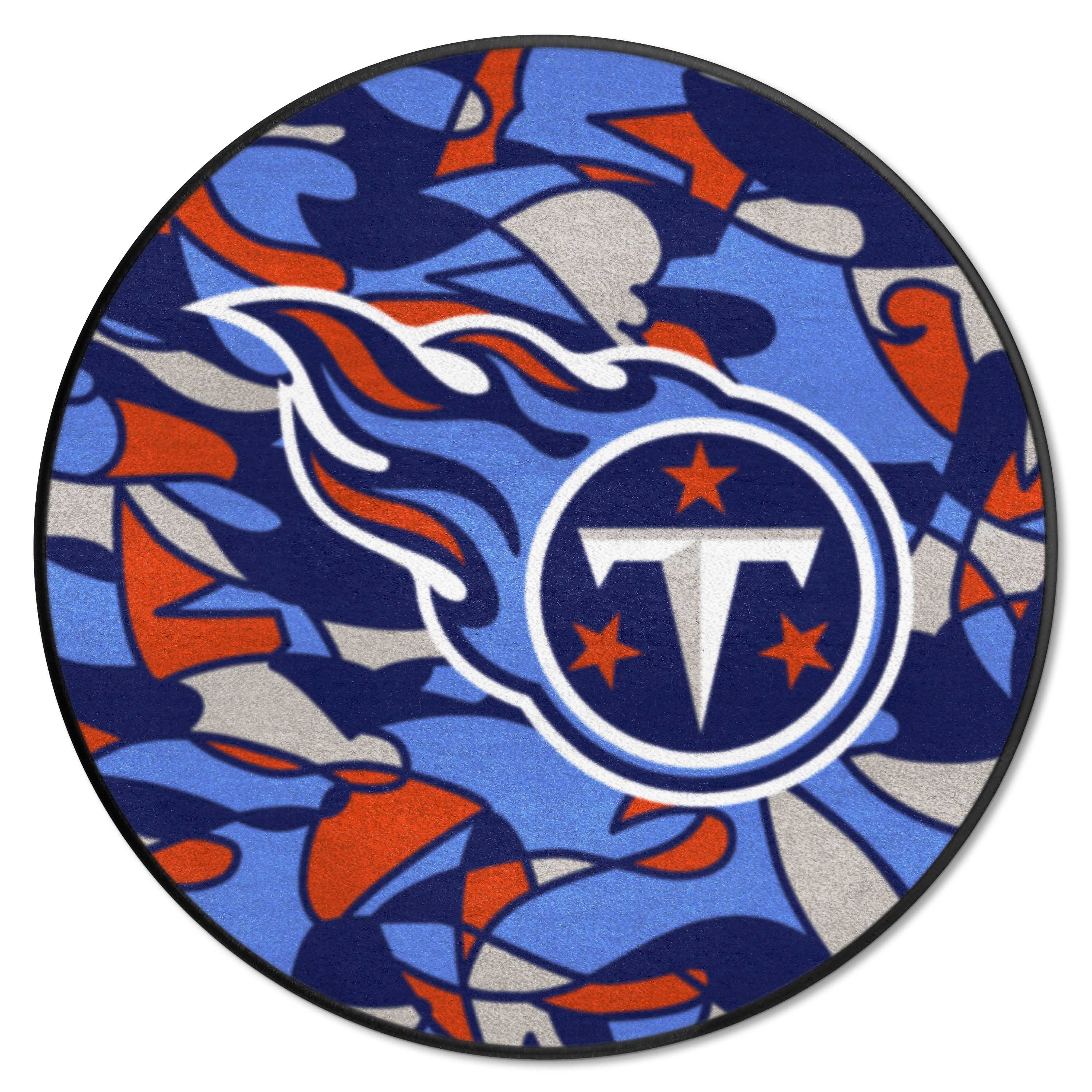 Tennessee Titans Roundel Rug - 27in. Diameter XFIT Design