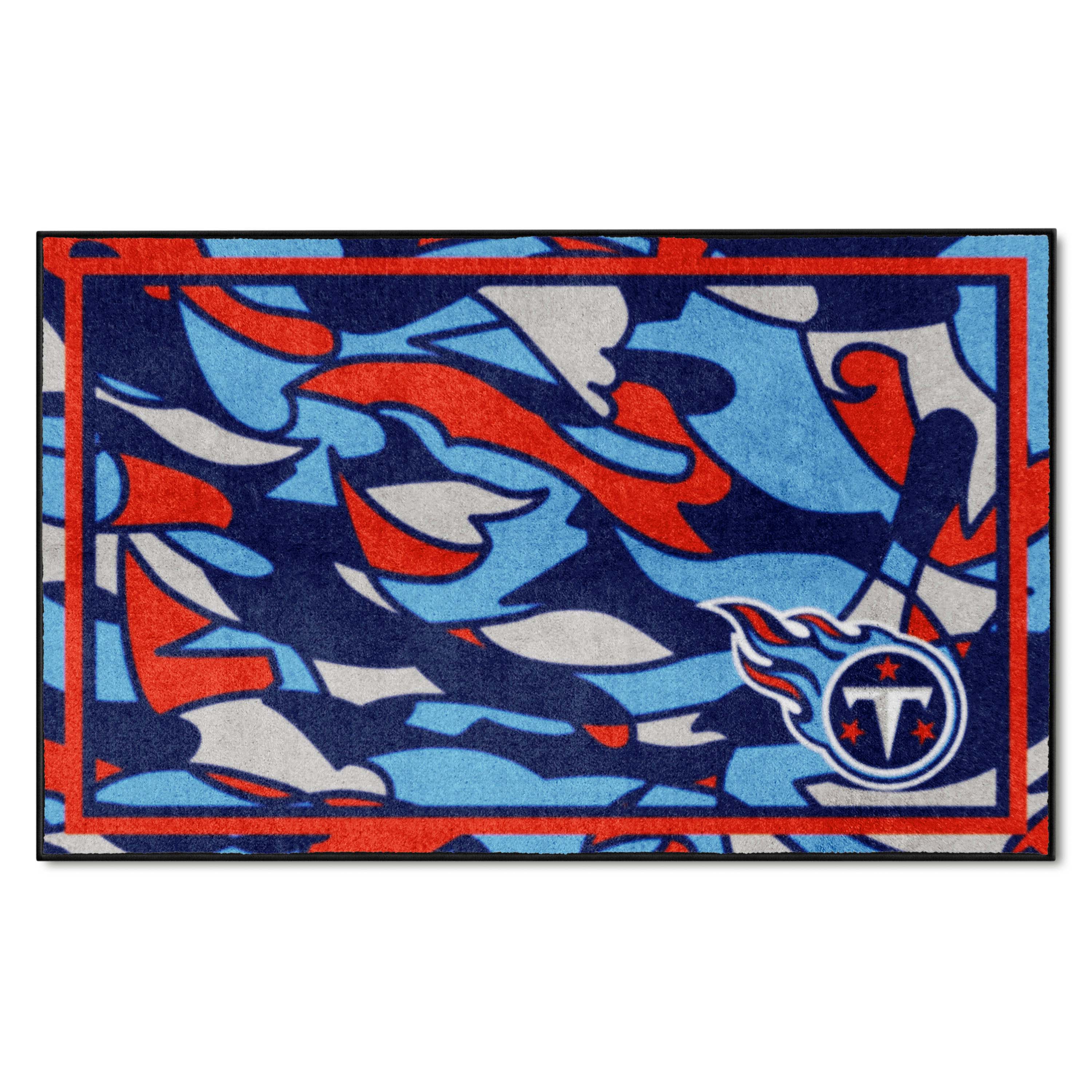 Tennessee Titans 4ft. x 6ft. Plush Area Rug XFIT Design