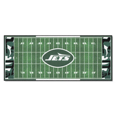 New York Jets Football Field Runner Mat - 30in. x 72in. XFIT Design - New York Jets