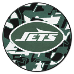 New York Jets Roundel Rug - 27in. Diameter XFIT Design