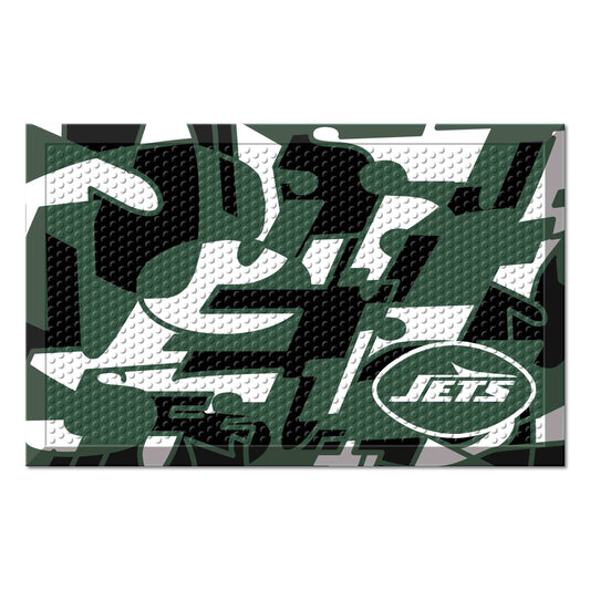 New York Jets Rubber Scraper Door Mat XFIT Design - New York Jets