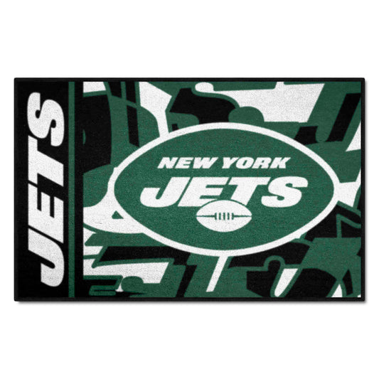 New York Jets Starter Mat XFIT Design - 19in x 30in Accent Rug