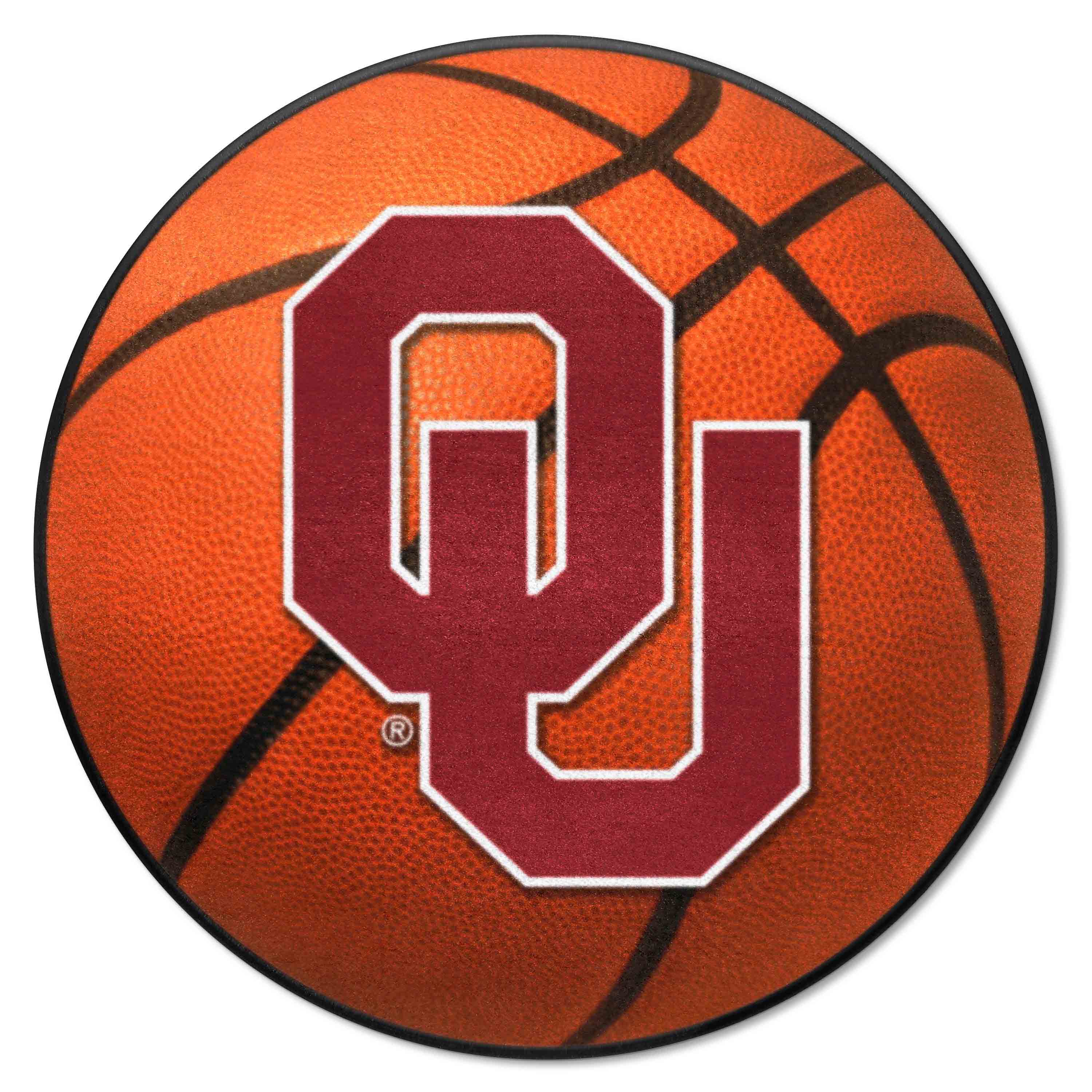 Oklahoma Sooners Basketball Rug - 27in. Diameter