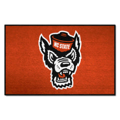 NC State Wolfpack Starter Mat Accent Rug - 19in. x 30in., Wolf Logo - NC State