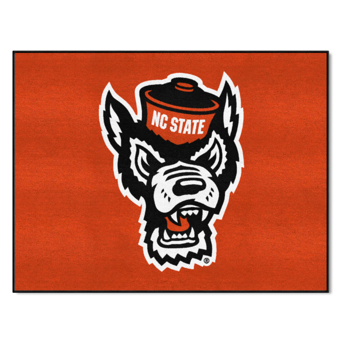 NC State Wolfpack All-Star Rug - 34 in. x 42.5 in., Wolf Logo