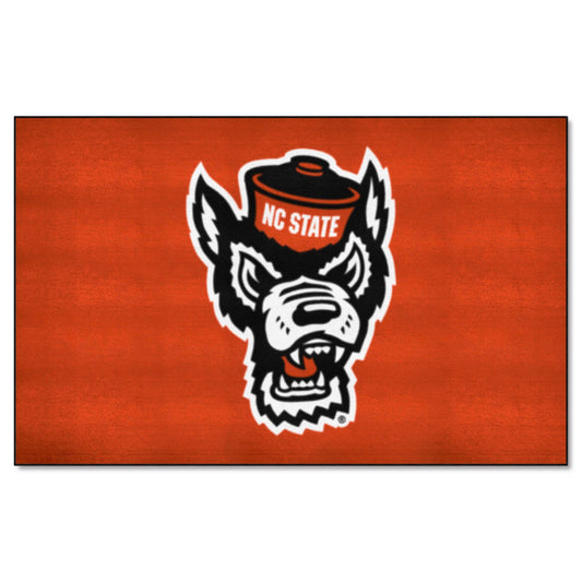 NC State Wolfpack Ulti-Mat Rug - 5ft. x 8ft., Wolf Logo - NC State