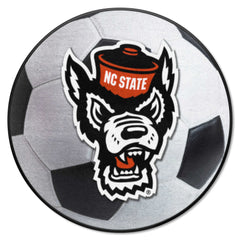 NC State Wolfpack Soccer Ball Rug - 27in. Diameter, Wolf Logo - NC State