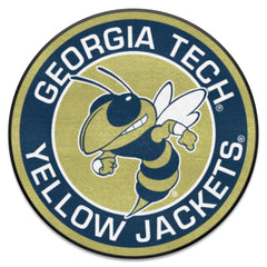 Alfombra redonda de los Yellow Jackets de Georgia Tech: diámetro de 27 pulgadas