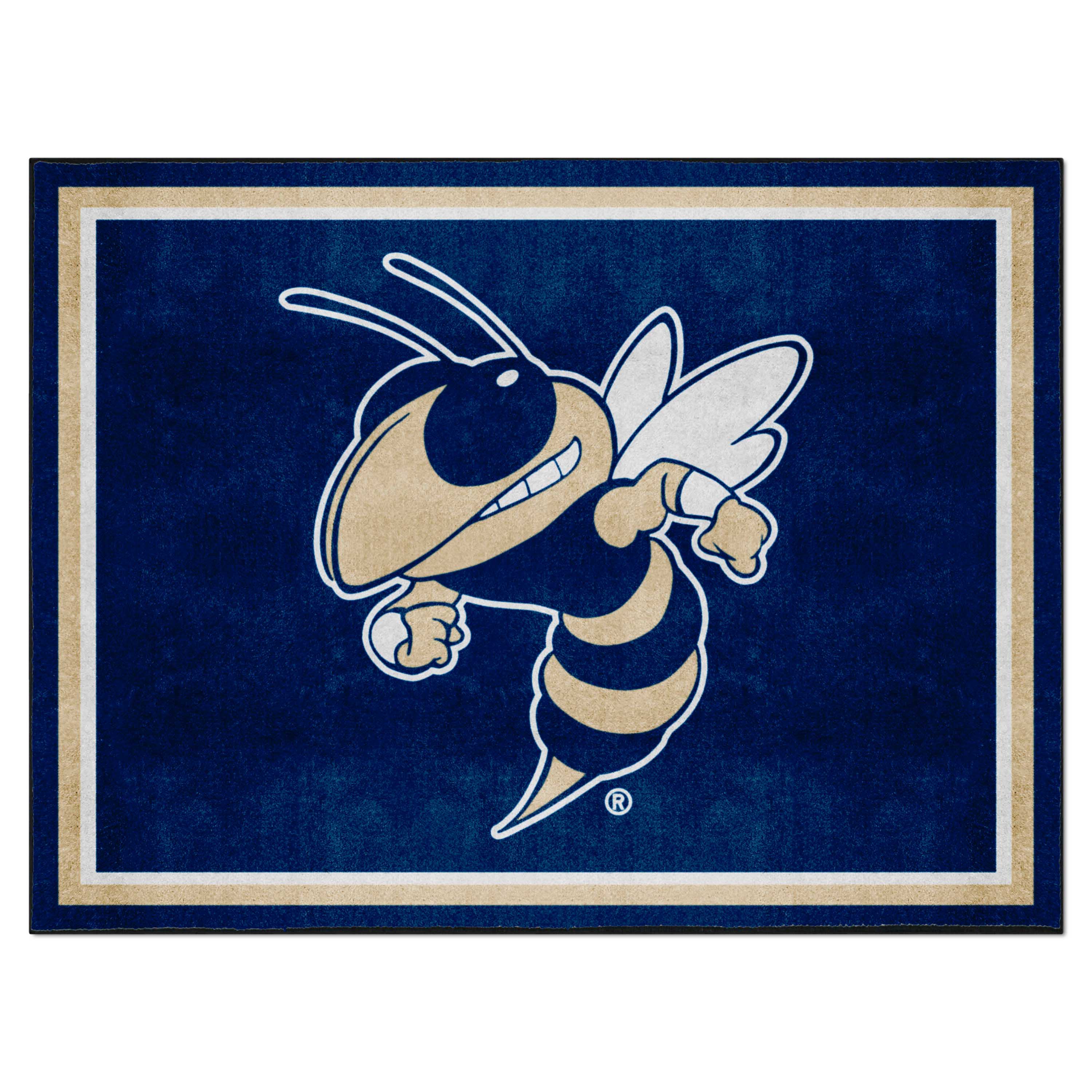 Georgia Tech Yellow Jackets 8ft. x 10 ft. Plush Area Rug, Buzz