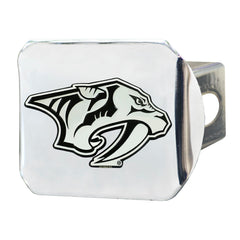 Nashville Predators Chrome Metal Hitch Cover with Chrome Metal 3D Emblem