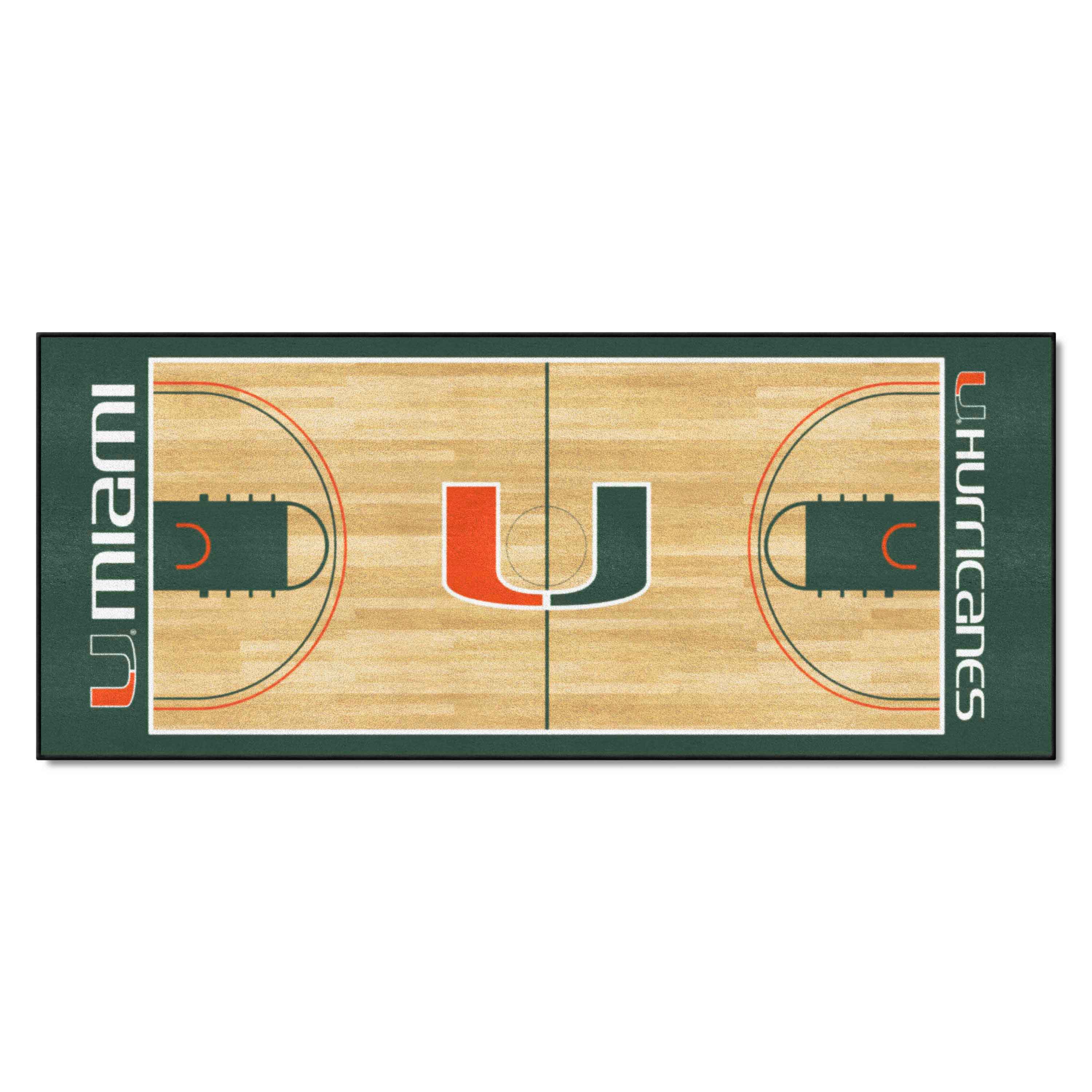 Miami Hurricanes Court Runner Rug - 30in. x 72in.