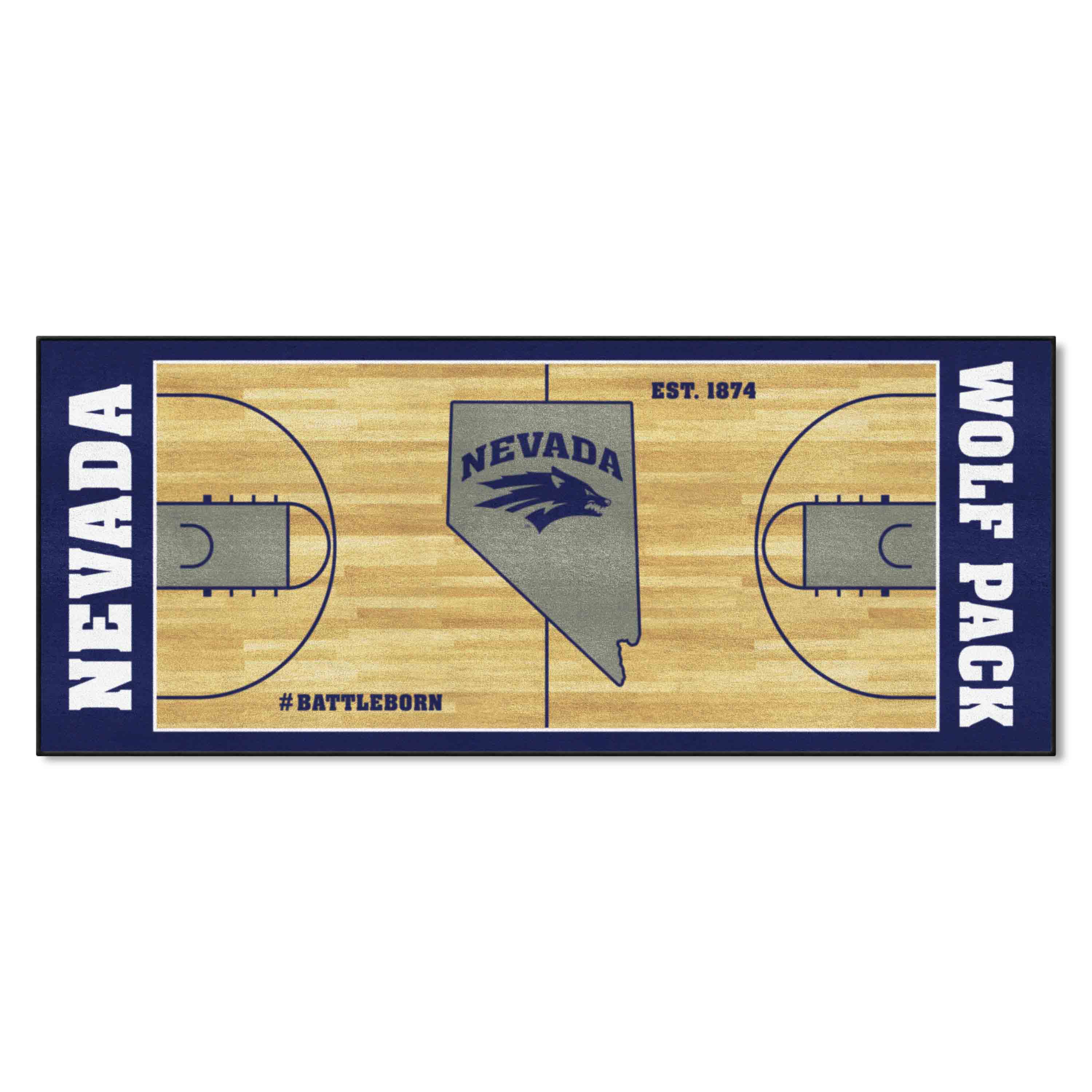 Nevada Wolfpack Court Runner Rug - 30in. x 72in.