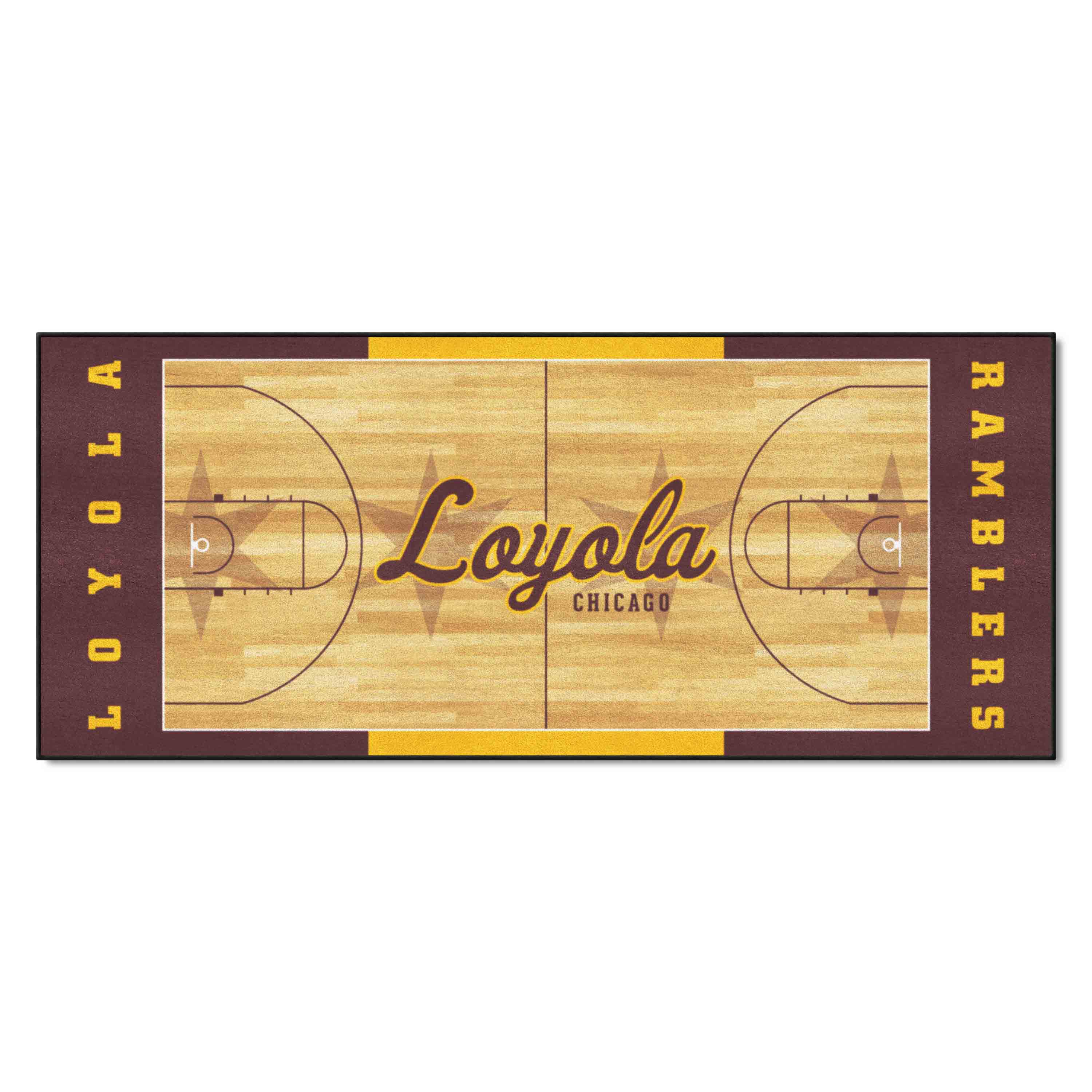 Loyola Chicago Ramblers Court Runner Rug - 30in. x 72in. - Loyola Chicago