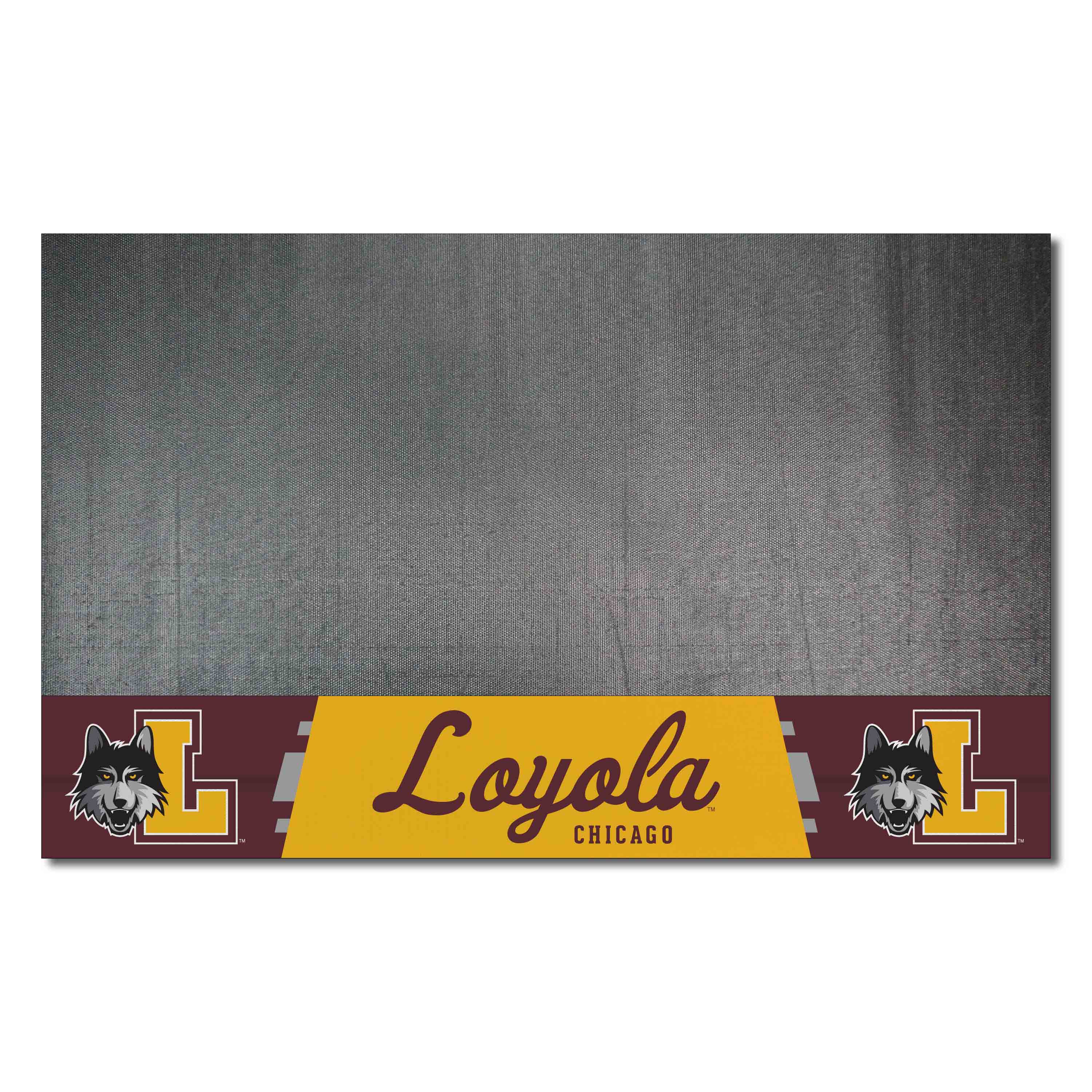 Loyola Chicago Ramblers Vinyl Grill Mat - 26in. x 42in.