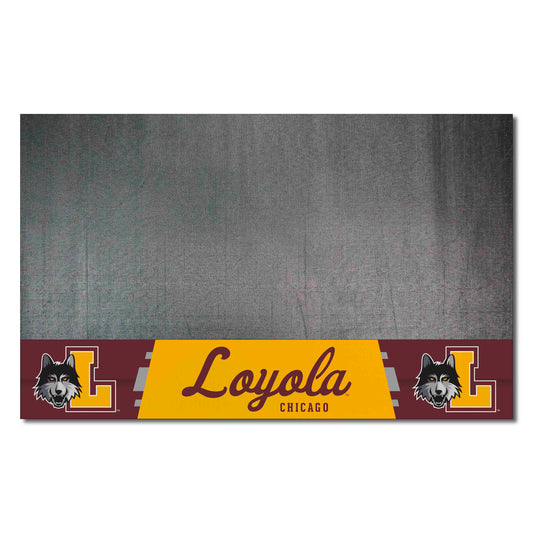 Loyola Chicago Ramblers Vinyl Grill Mat - 26in. x 42in.