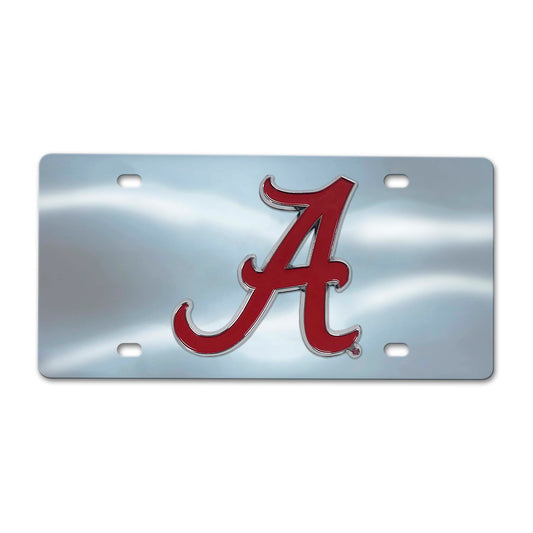 Alabama Crimson Tide 3D Stainless Steel License Plate