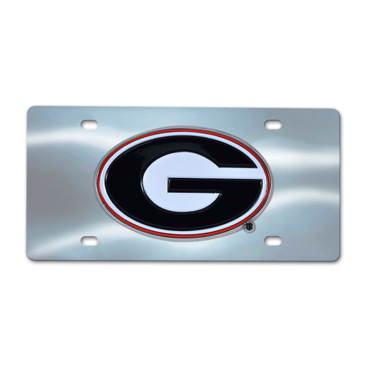 Georgia Bulldogs 3D Stainless Steel License Plate