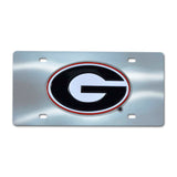 Georgia Bulldogs 3D Stainless Steel License Plate