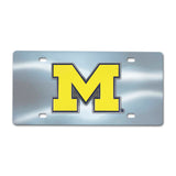 Michigan Wolverines 3D Stainless Steel License Plate