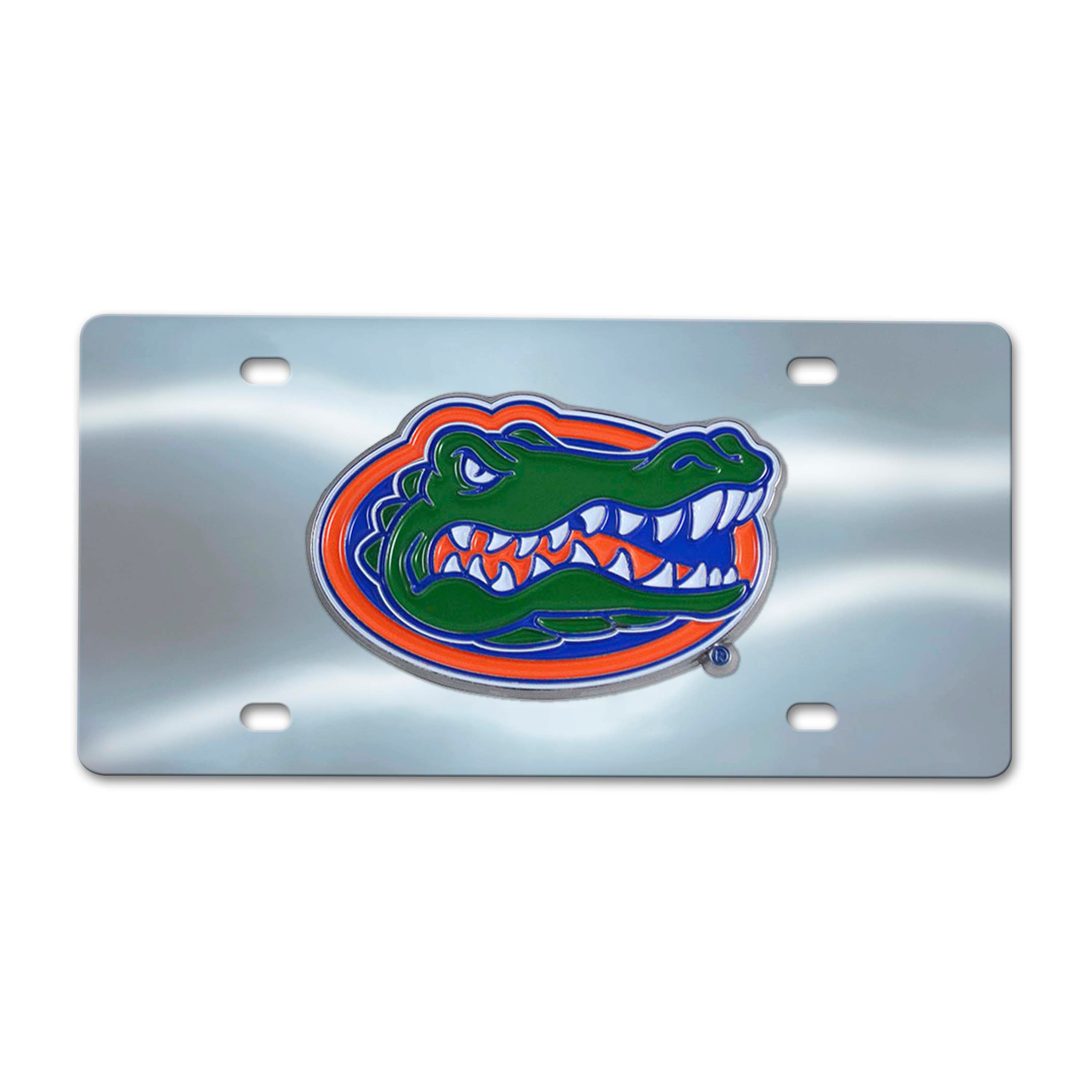 Florida Gators 3D Stainless Steel License Plate