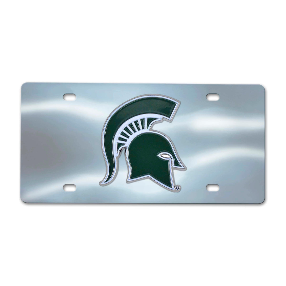 Michigan State Spartans 3D Stainless Steel License Plate