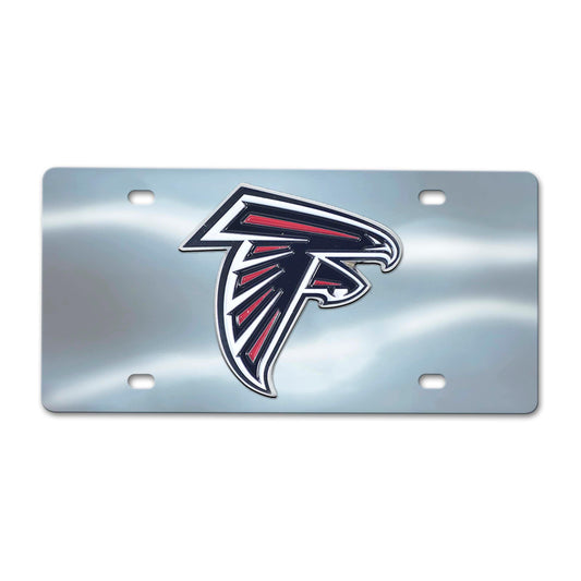 Atlanta Falcons 3D Stainless Steel License Plate - Atlanta Falcons