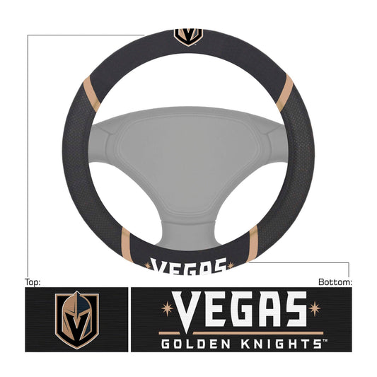 Vegas Golden Knights Embroidered Steering Wheel Cover