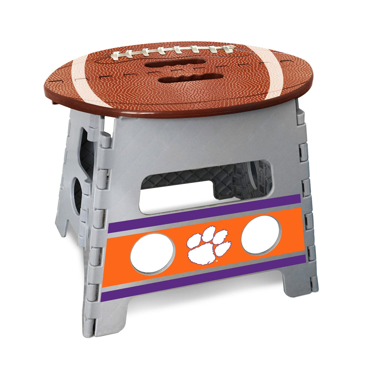 Clemson Tigers Folding Step Stool - 13in. Rise - Clemson