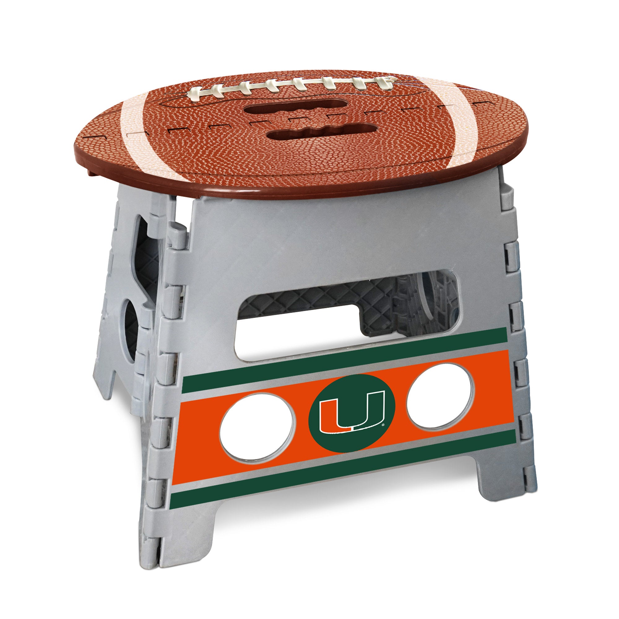 Miami Hurricanes Folding Step Stool - 13in. Rise