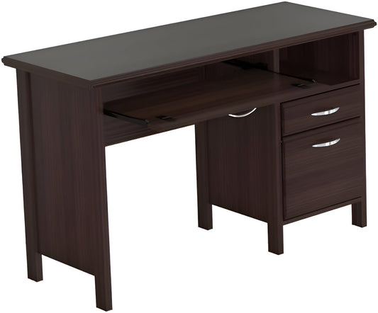 47" Espresso Computer Desk With Two Drawers