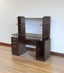 51" Espresso Computer Desk With Two Drawers - Homeroots