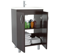 Modern Espresso Color Vanity And Sink