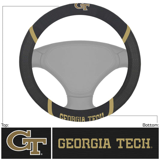 Georgia Tech Yellow Jackets Embroidered Steering Wheel Cover