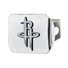 Houston Rockets Chrome Metal Hitch Cover with Chrome Metal 3D Emblem - Houston Rockets