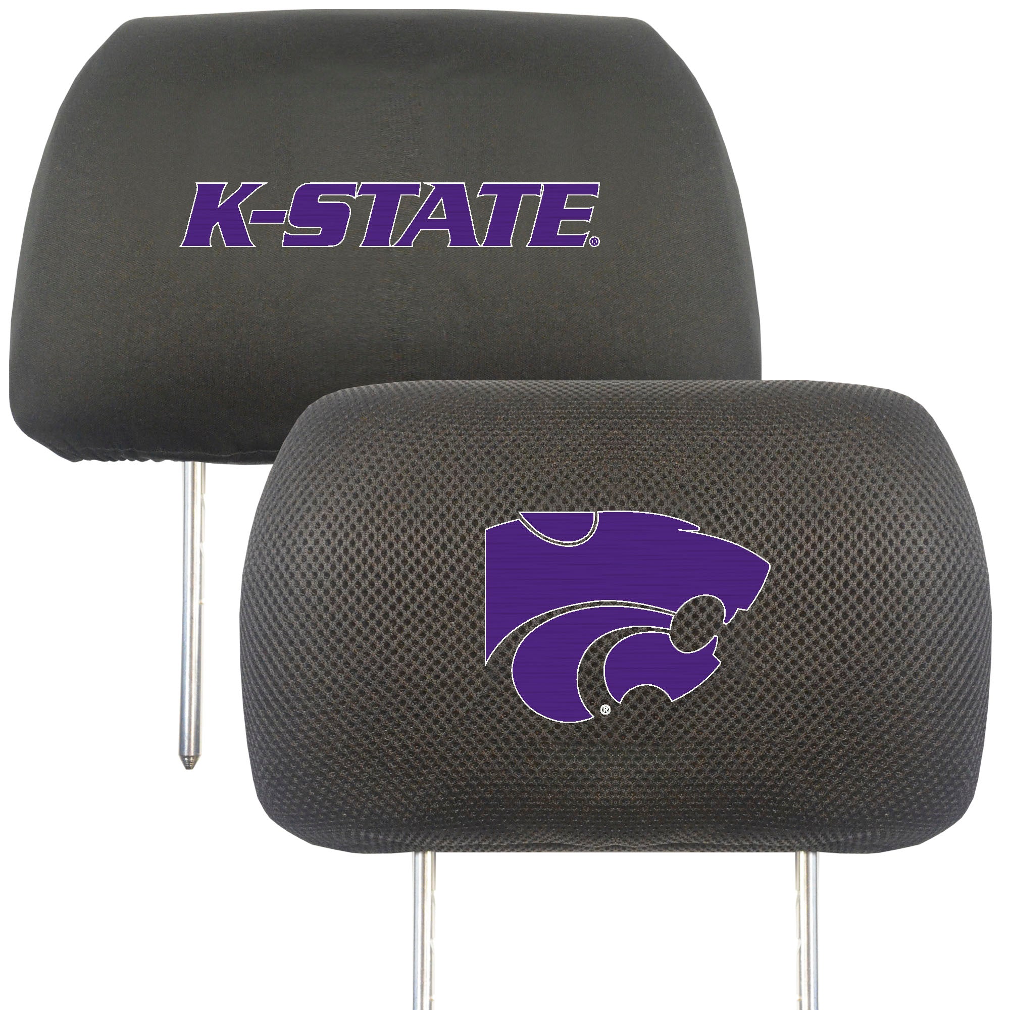 Kansas State Wildcats Embroidered Head Rest Cover Set - 2 Pieces