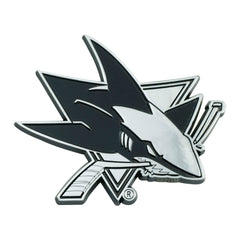 San Jose Sharks 3D Chrome Metal Emblem