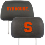 Syracuse Orange Embroidered Head Rest Cover Set - 2 Pieces